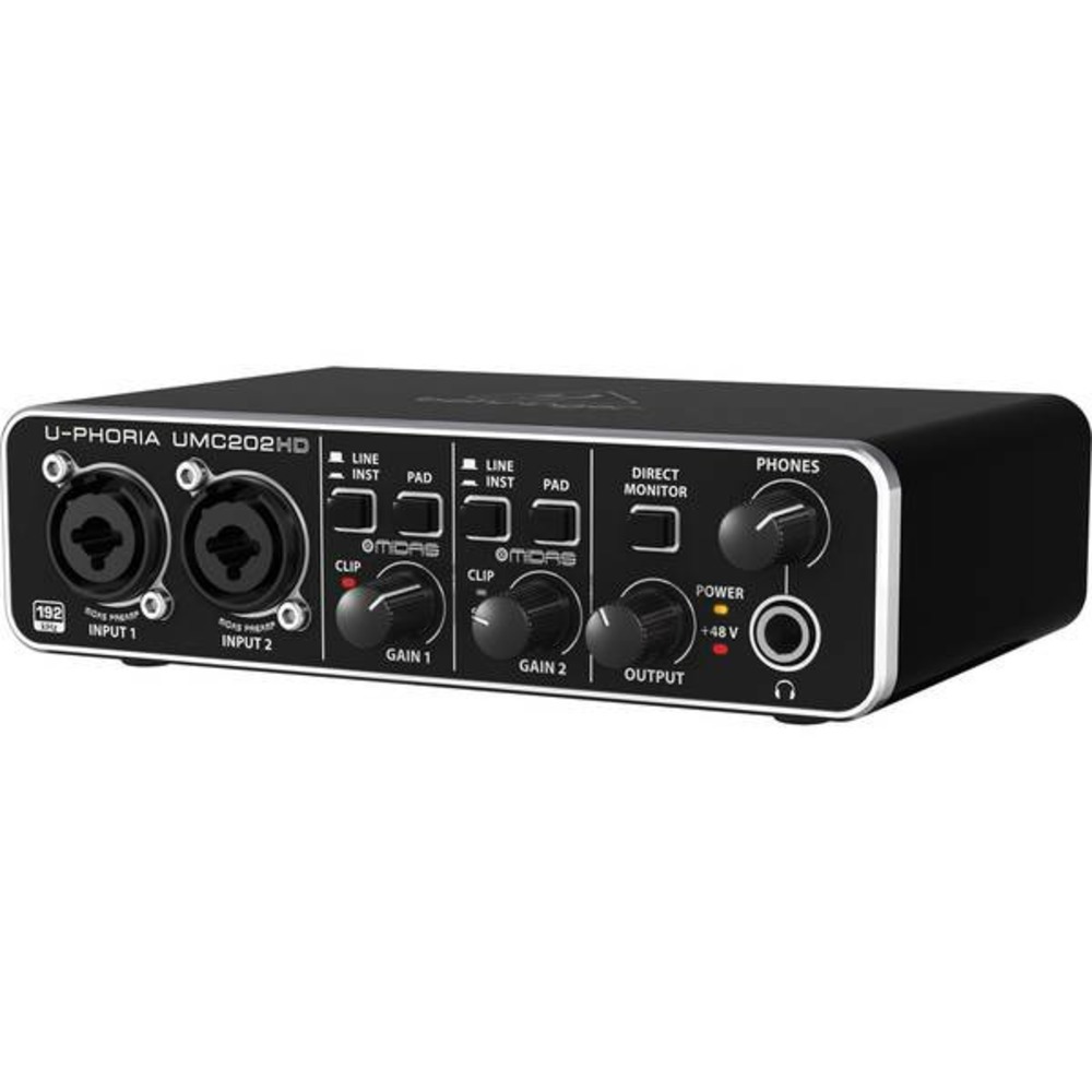 Купить внешнюю звуковую карту с USB Behringer UMC202HD недорого, отзывы,  фотографии, характеристики, низкие цены в интернет магазине БигТВ с  доставкой по городу Москва