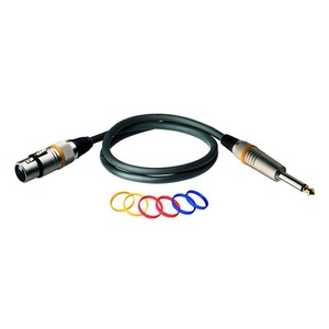 Кабель аудио 1xJack - 1xXLR Rockcable RCL30383 D6 F 1.0m