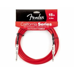 Кабель аудио 1xJack - 1xJack Fender 15 CALIFORNIA INSTRUMENT CABLE CANDY APPLE