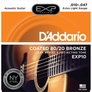 Струны для акустической гитары DAddario EXP-10