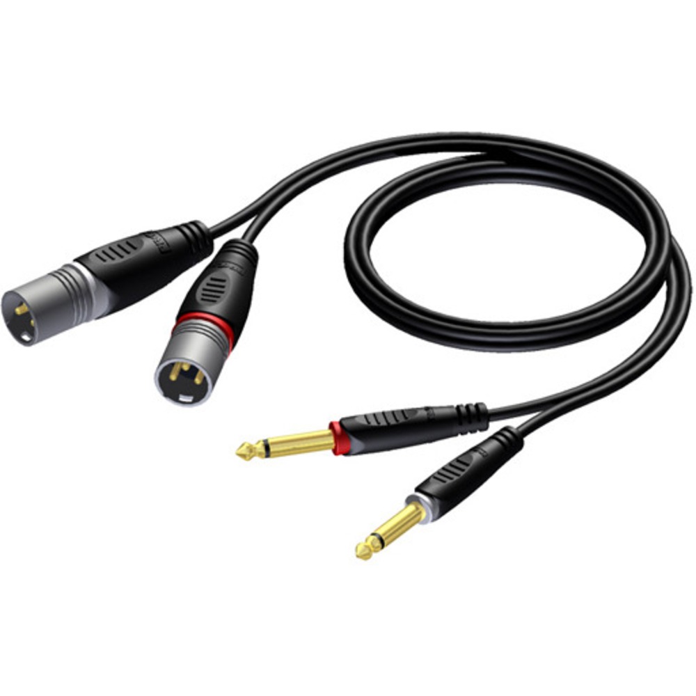 Кабель аудио 2xJack - 2xXLR Procab REF708/3 3.0m