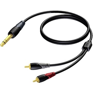 Кабель аудио 1xJack - 2xRCA Procab CLA719/1 1.0m