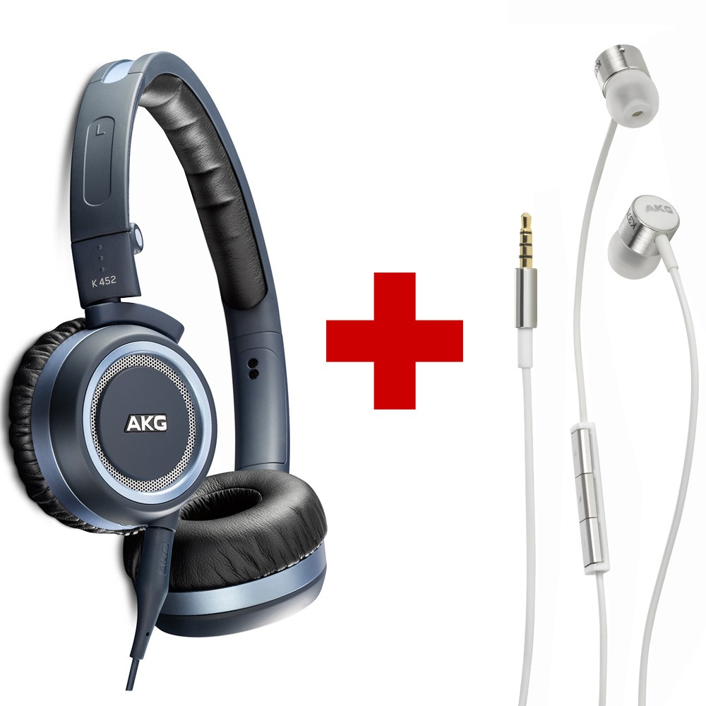 Комплект наушников AKG K452 Blue + K375 White