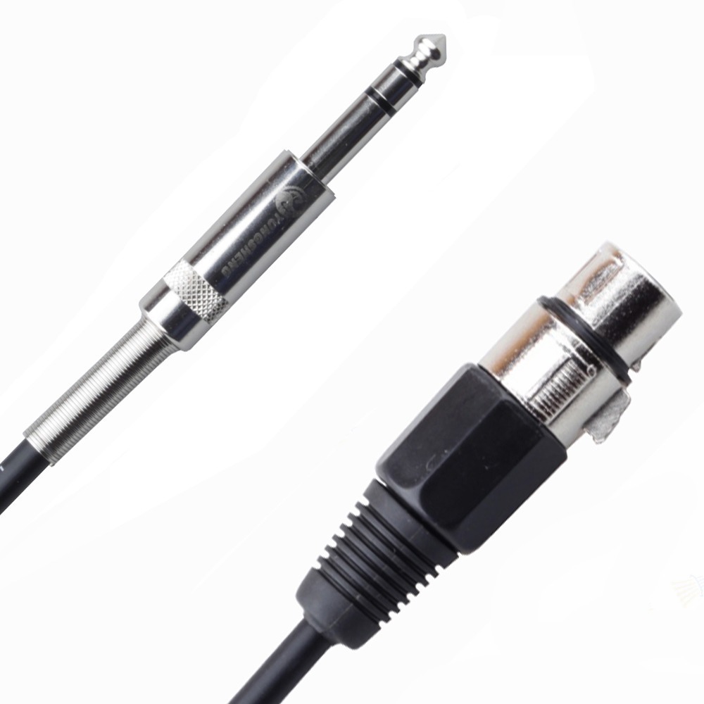 Кабель аудио 1xJack - 1xXLR Rich Pro RP201BLK 1.0m