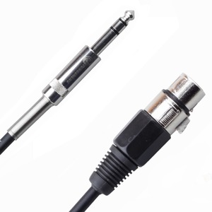 Кабель аудио 1xJack - 1xXLR Rich Pro RP201BLK 3.0m