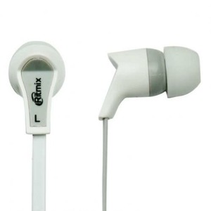 Наушники внутриканальные классические Ritmix RH-013 White+Grey