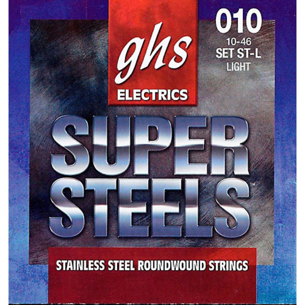 Струны для электрогитары GHS ST-L SUPER STEEL