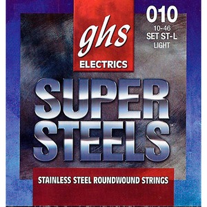 Струны для электрогитары GHS ST-L SUPER STEEL