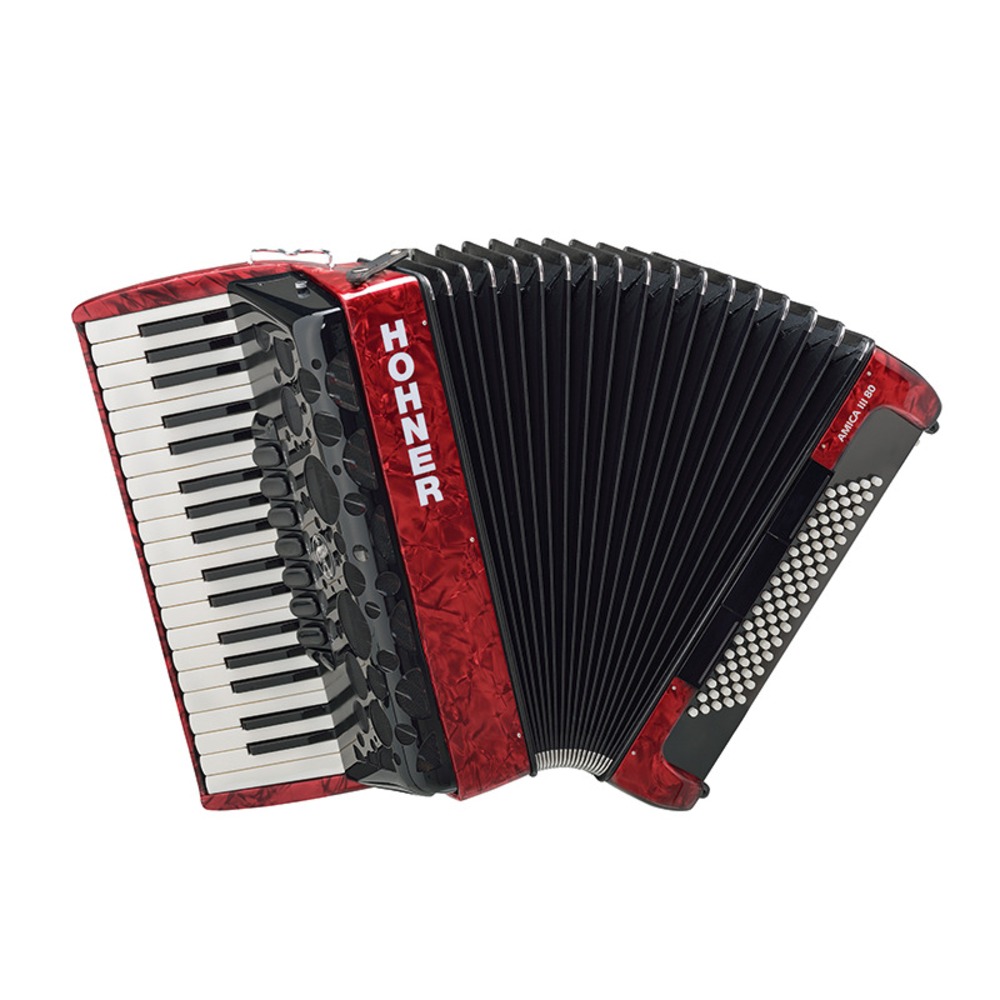 Аккордеон Hohner A3843 AMICA III 80 красный