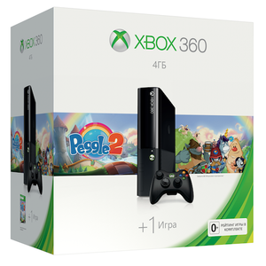 Игровая приставка Microsoft Xbox 360 E 4GB + Peggle2