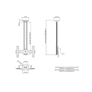 Кронштейн потолочный SMS Flatscreen CH ST1150 A/S EU