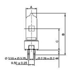 Лампа для светового оборудования Sylvania A1/244