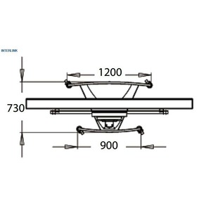 Мобильный стенд для ТВ Wize WT108