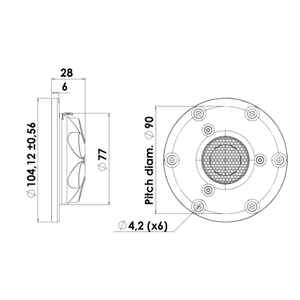 Динамик профессиональный ВЧ ScanSpeak Illuminator D3004/664000