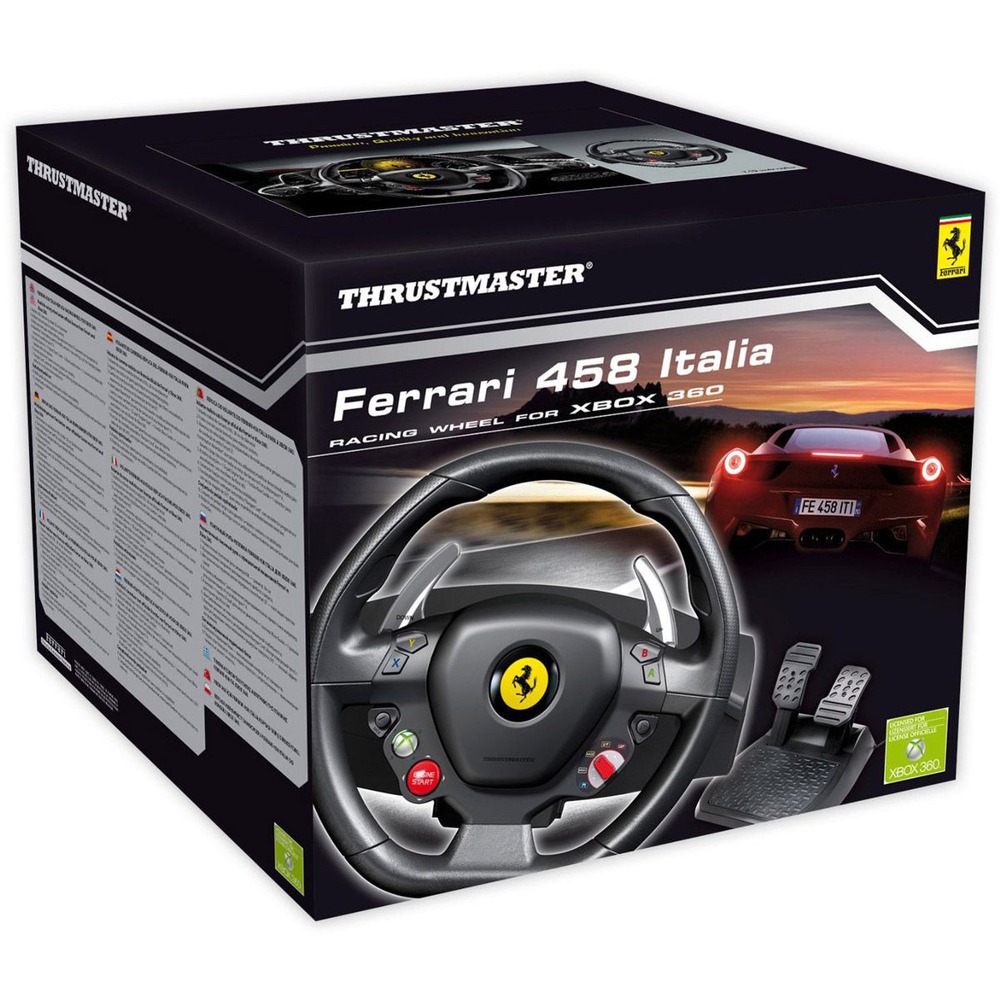 Купить руль игровой Thrustmaster Ferrari 458 Italia Racing Wheel, PC, Xbox  360 (2960734) недорого, отзывы, фотографии, характеристики, низкие цены в  интернет магазине БигТВ с доставкой по городу Москва