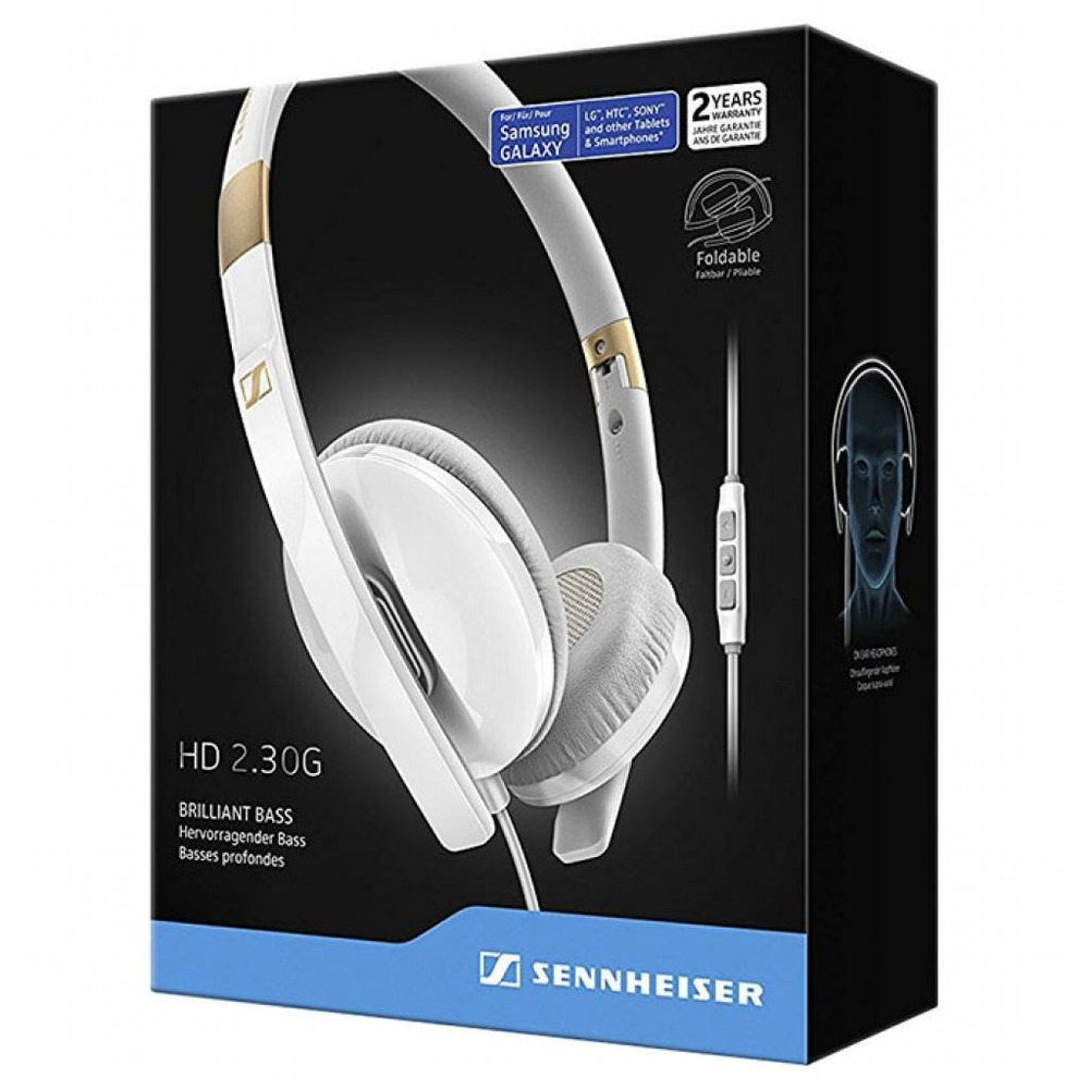 Купить наушники накладные для Android Sennheiser HD 2.30G White недорого,  отзывы, фотографии, характеристики, низкие цены в интернет магазине БигТВ с  доставкой по городу Москва