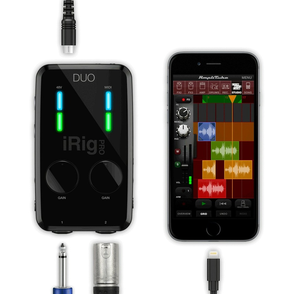 Купить внешнюю звуковую карту с USB IK MULTIMEDIA iRig Pro DUO недорого,  отзывы, фотографии, характеристики, низкие цены в интернет магазине БигТВ с  доставкой по городу Москва