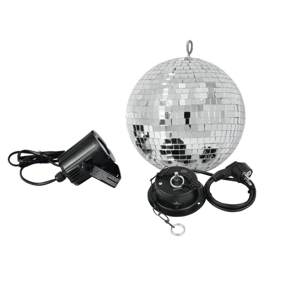 Комплект с зеркальным шаром Eurolite Mirror Ball 20 cm SET LED 6000K