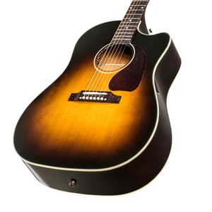 Электроакустическая гитара Gibson 2018 J-45 Cutaway Vintage Sunburst