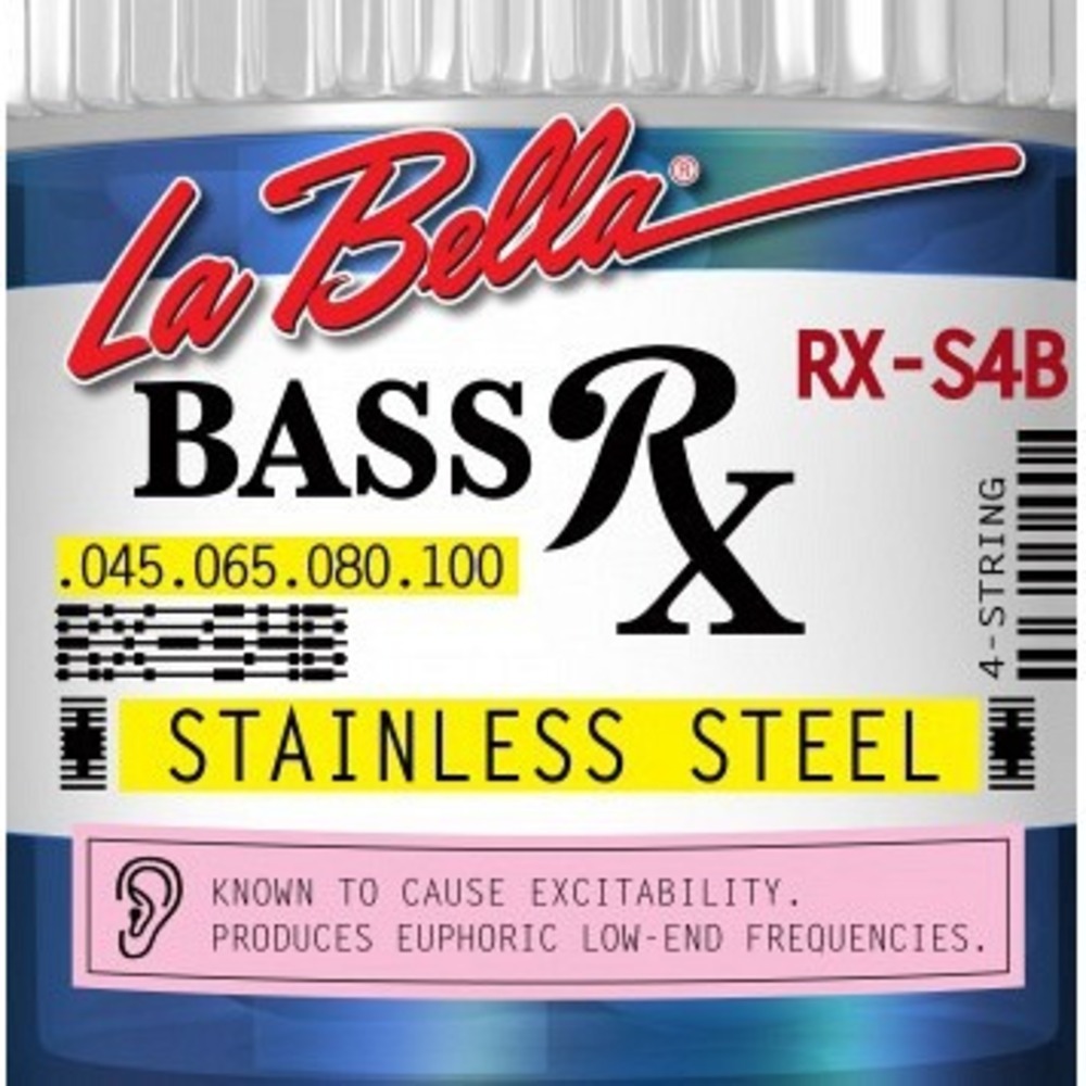 Струны для бас-гитары LA BELLA RX-S4B RX Stainless