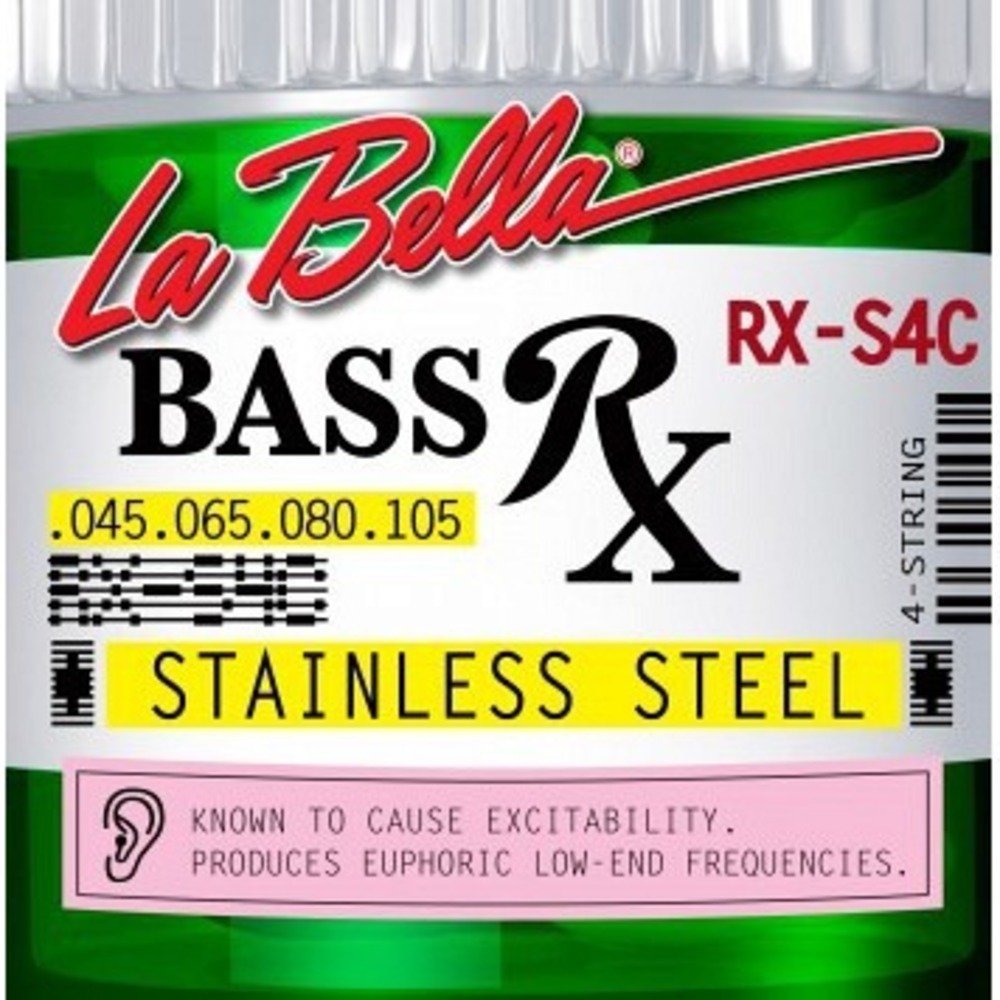 Струны для бас-гитары LA BELLA RX-S4C RX Stainless