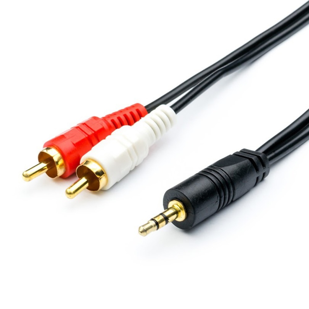 Шнуров аудио. Кабель аудио ATCOM at1009. 3.5 Mm Jack RCA x2. Кабель Jack 3.5mm - 3rca. Аксессуар ATCOM 3rca 1m ат1002.