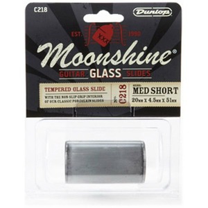 Слайд для гитар DUNLOP C218 Moonshine Glass Med Short Heavy Wall rs 10 1/4