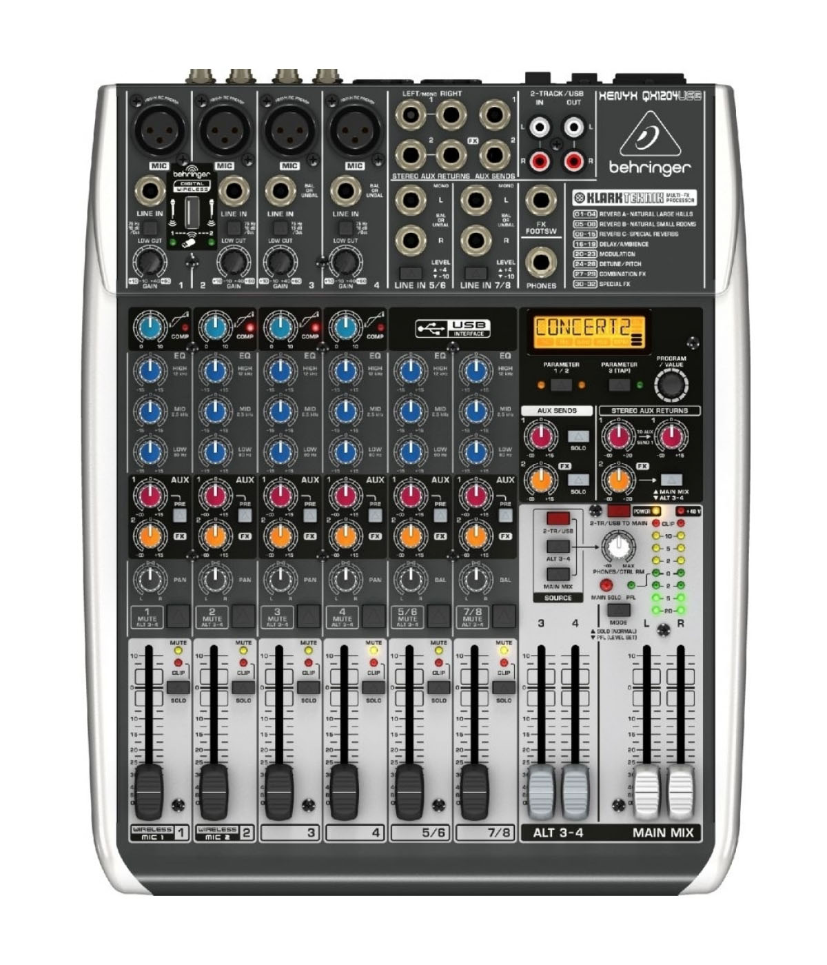 Behringer qx1204usb подключение к компьютеру