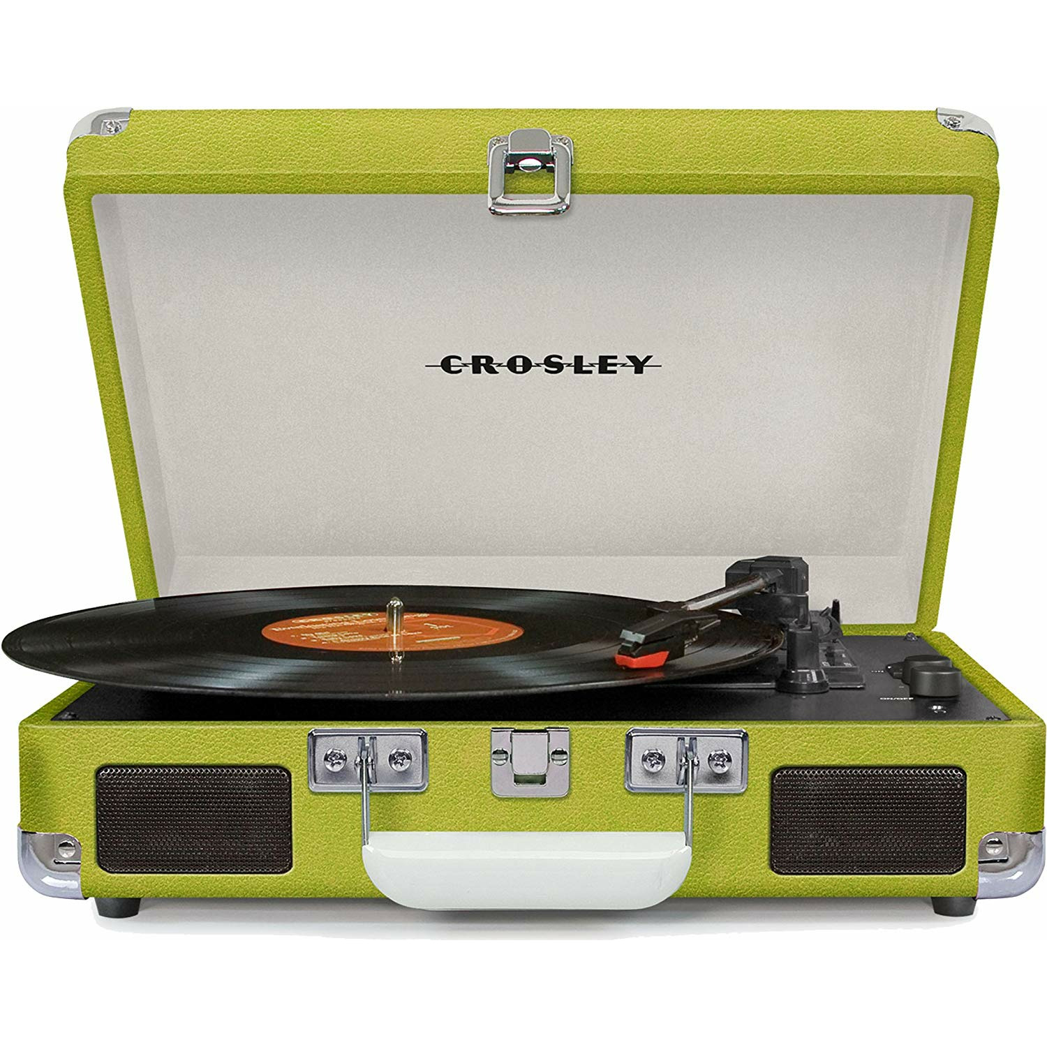 Проигрыватель в чемодане. Виниловый проигрыватель Crosley Cruiser Deluxe фисташковый. Адаптер питания для Crosley cr8005d.