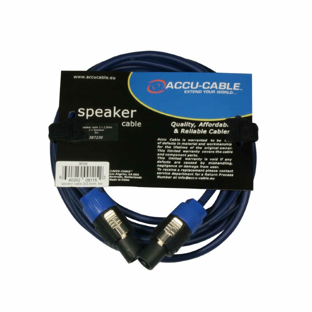 Акустический кабель speakON - speakON American DJ AC-SP2-2.5/5 5.0m