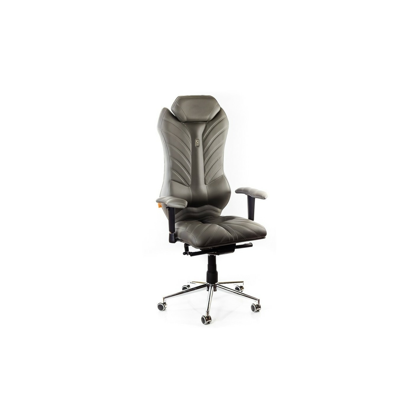 Кресло директорское серый/зеленый КРЕПЫЖ