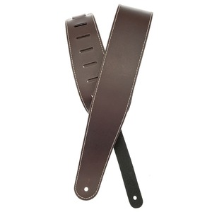 Ремень для гитары Planet Waves 25LS01-DX CLASSIC LEATHER STRAP WITH CONTRAST STITCH BROWN