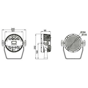 Прожектор PAR LED Stage4 DIGISTROB 324CW