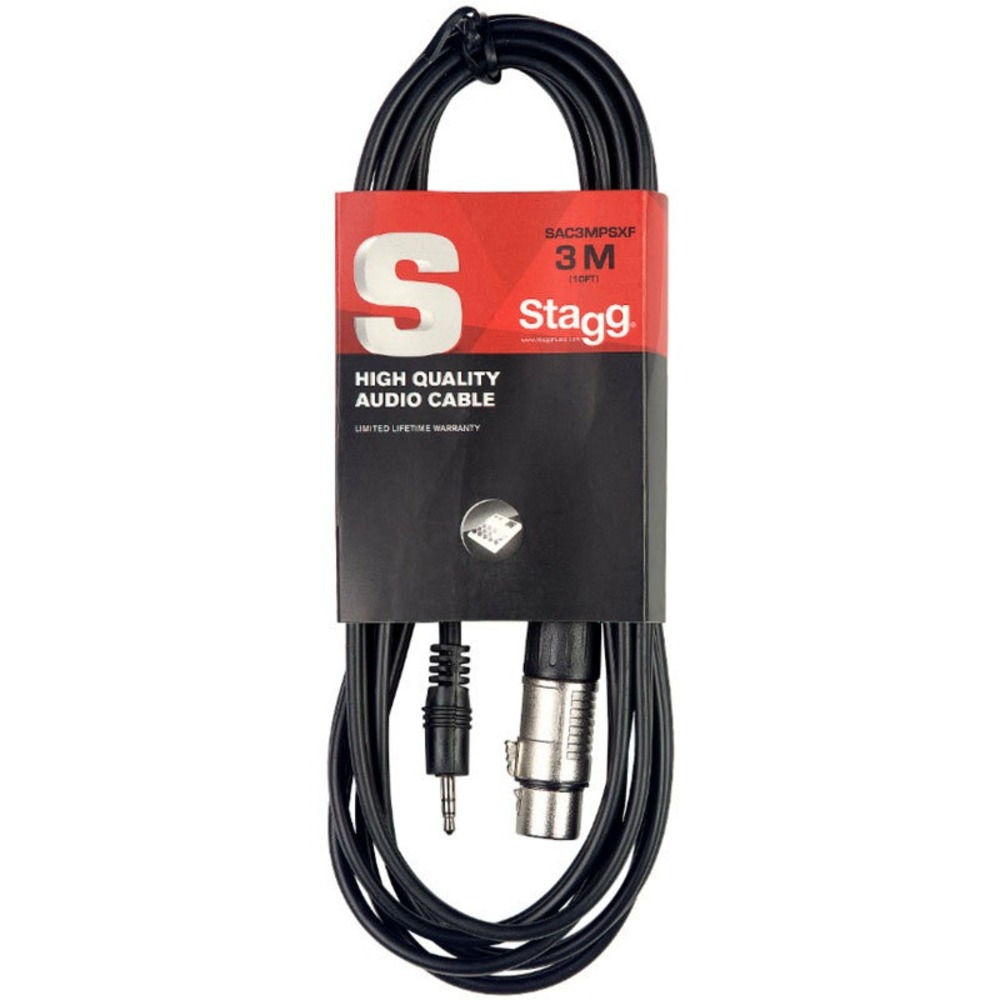 Кабель аудио 1xMini Jack - 1xXLR Stagg SAC1MPSXF 1.0m