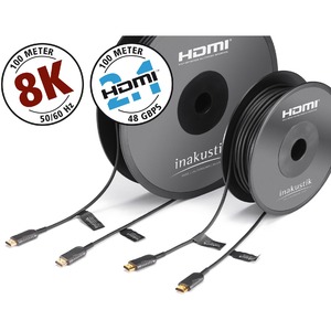 Кабель HDMI - HDMI оптоволоконные Inakustik 009245030 Professional HDMI 2.1 Optical Fiber Cable 30.0m