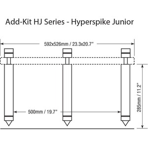 Комплект ножек Solidsteel HS-Add Kit 205 Inox