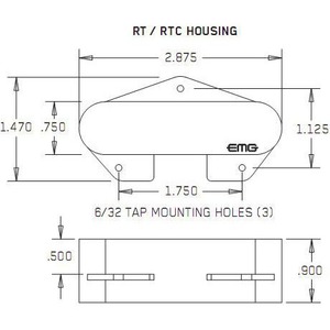 Звукосниматель EMG RTC BK