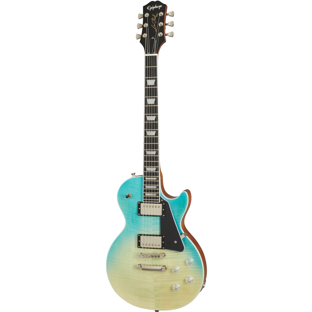 Купить электрогитару Les Paul Epiphone Les Paul Modern Figured Caribbean  Blue Fade недорого, отзывы, фотографии, характеристики, низкие цены в  интернет магазине БигТВ с доставкой по городу Москва