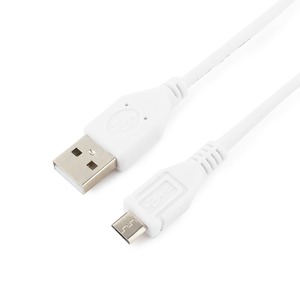 Кабель USB 2.0 Тип A - B micro Cablexpert CCP-mUSB2-AMBM-W-1M 1.0m