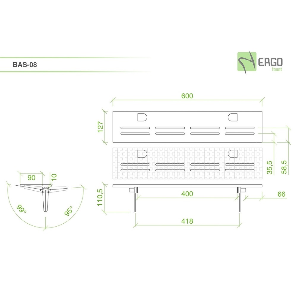 Кронштейн - На заказ ErgoFount BAS-08