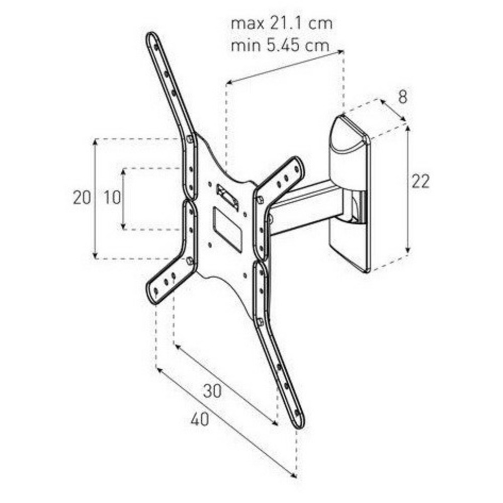 Кронштейн наклонно-поворотный Sonorous SUREFIX 511