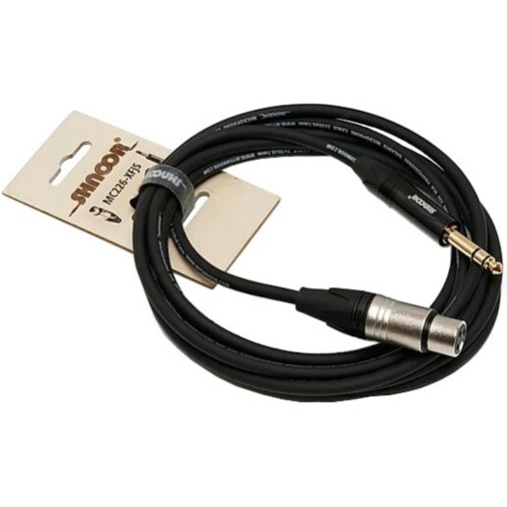 Кабель аудио 1xJack - 1xXLR Shnoor MC226-XFJS 10.0m