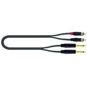 Кабель аудио 2xJack - 2xRCA QUIK LOK JUST 2RCA2J 1 1.0m