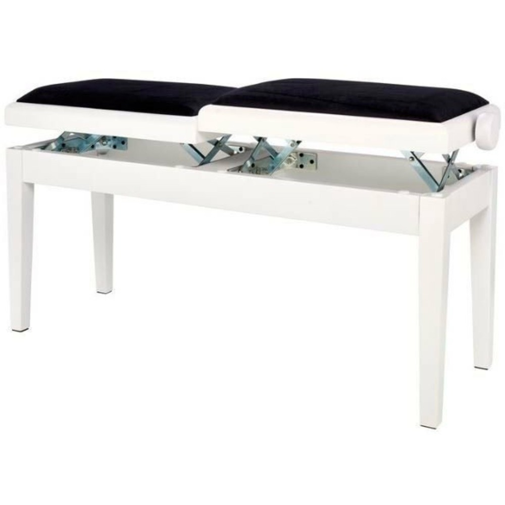 Банкетка для пианино двойная Gewa Piano bench Deluxe Double White matt 130220