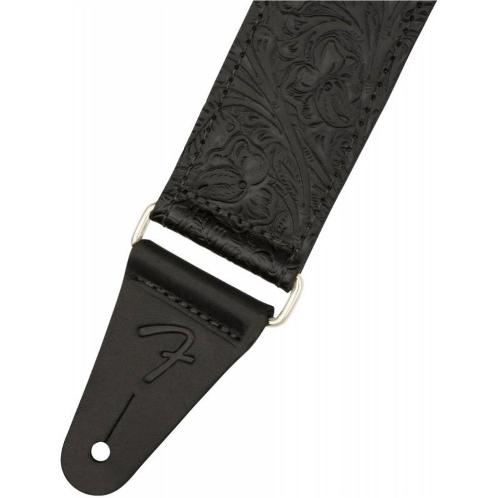 fender tooled leather guitar strap