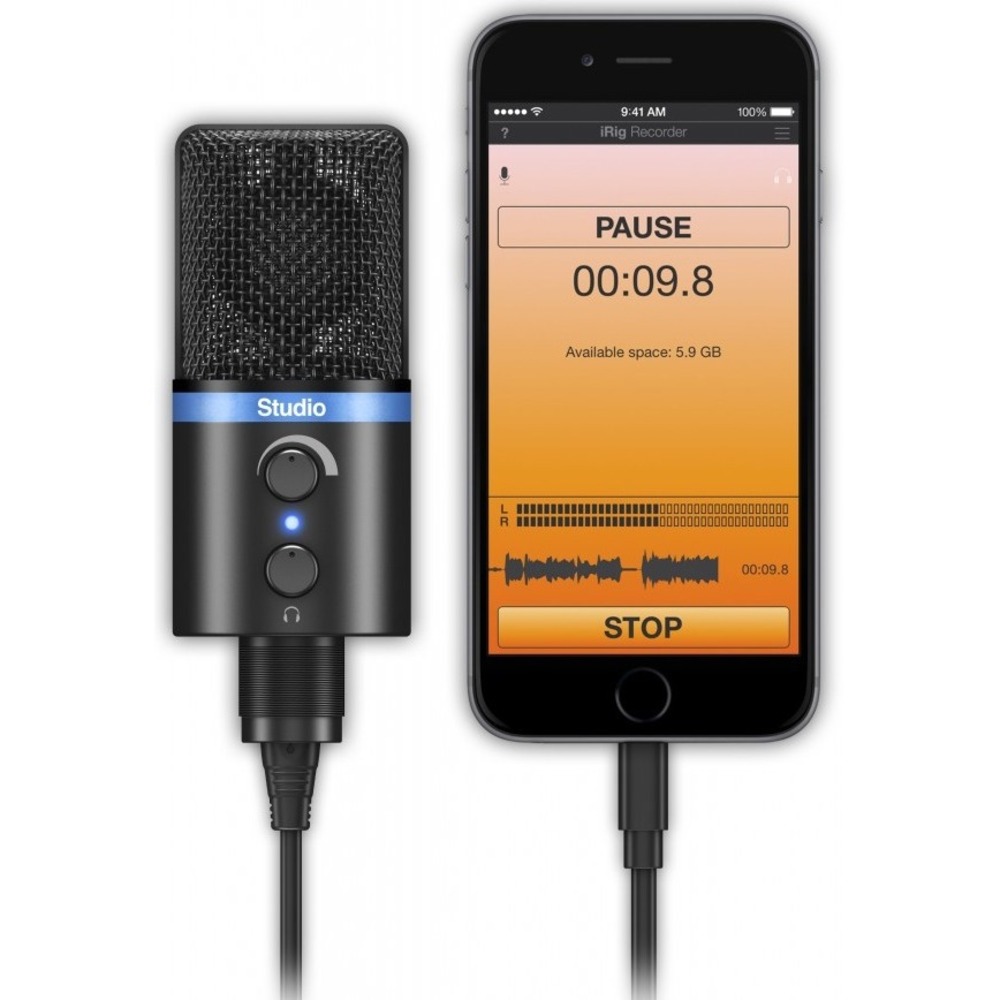 Купить USB микрофон IK MULTIMEDIA iRig-Mic-Studio недорого, отзывы,  фотографии, характеристики, низкие цены в интернет магазине БигТВ с  доставкой по городу Москва