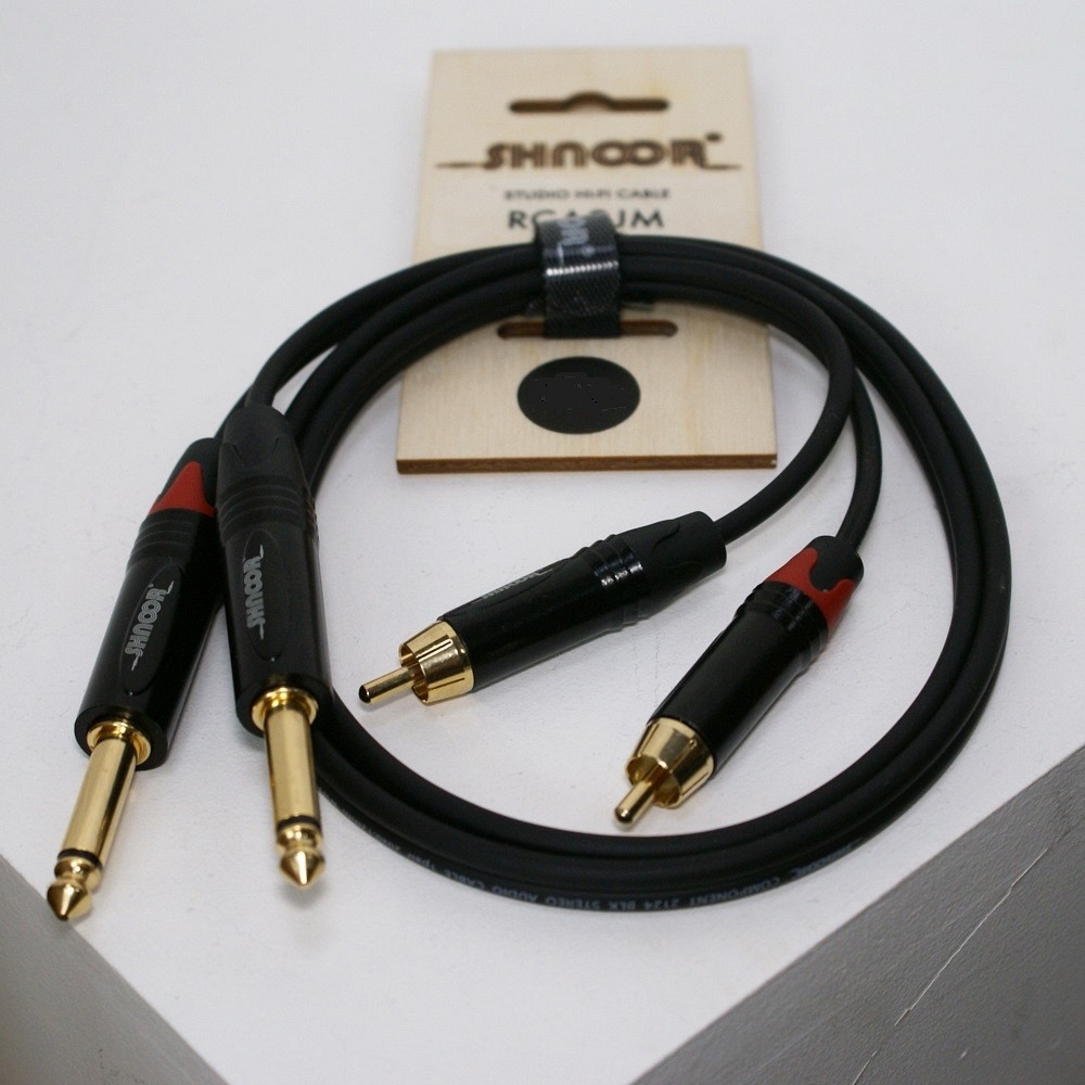 Кабель аудио 2xJack - 2xRCA Shnoor RCA2JM 0.5m