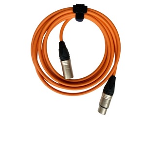 Кабель аудио 1xXLR - 1xXLR GS-PRO XLR3F-XLR3M orange 0.5m