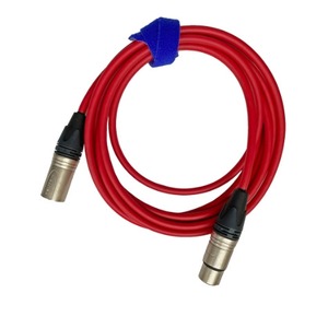 Кабель аудио 1xXLR - 1xXLR GS-PRO XLR3F-XLR3M red 0.5m