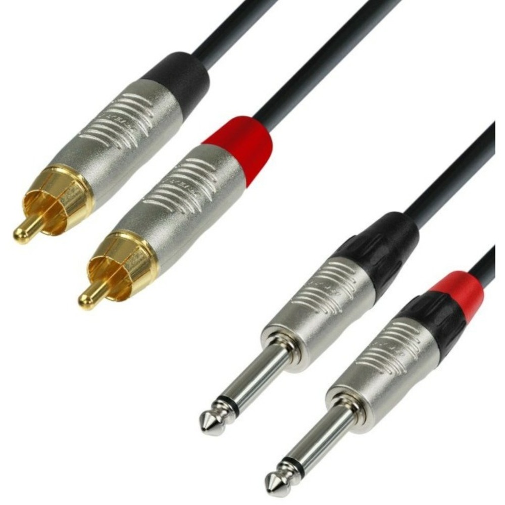 Кабель аудио 2xJack - 2xRCA Adam Hall K4TPC0300 3.0m